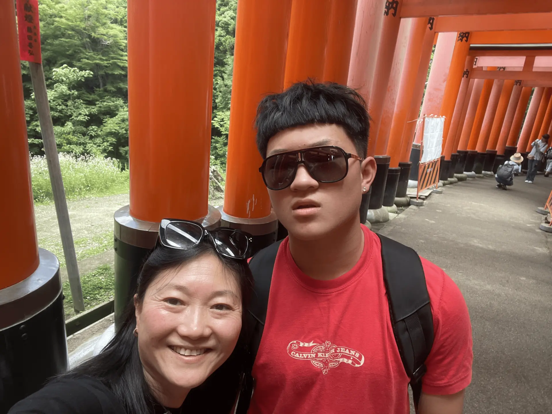 Andy with his mum